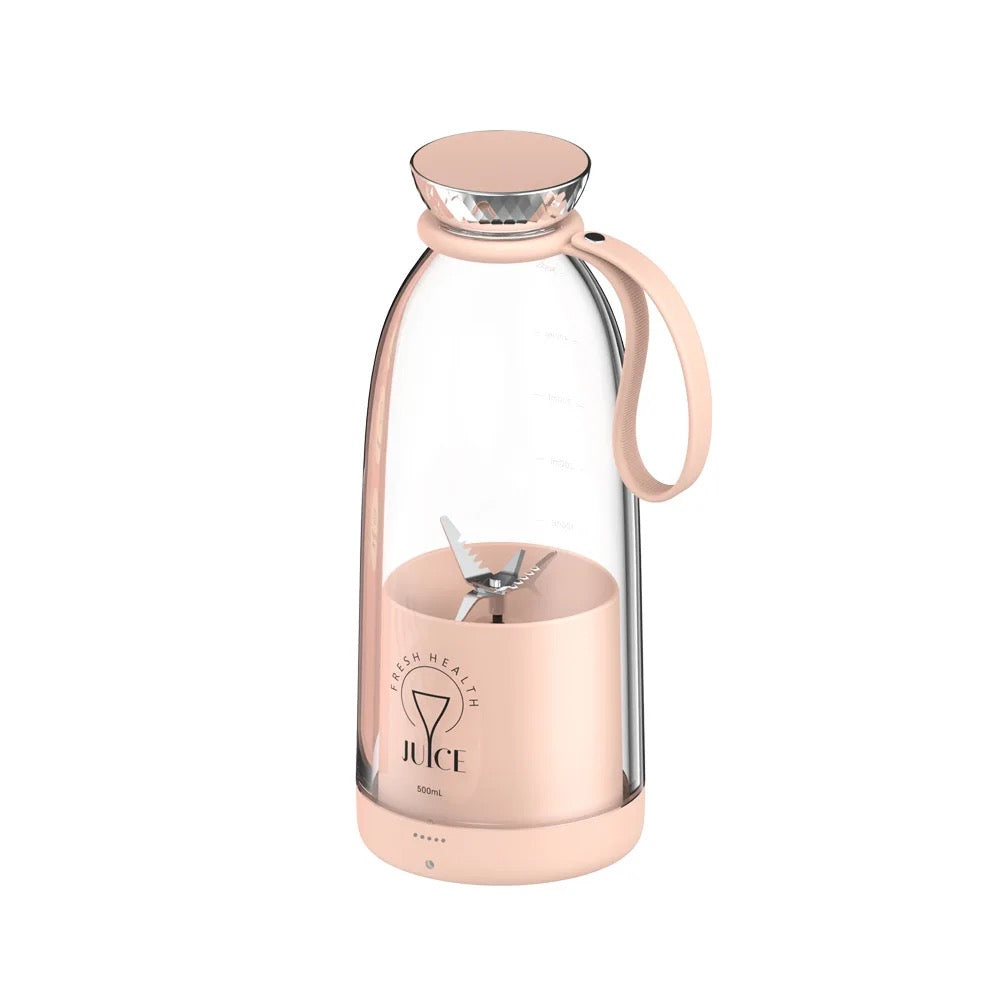 Tragbarer Smoothie Maker 500 ml Smoothie2Go Pro in Rosa als kompakter Mixer für Smoothies und Proteinshakes