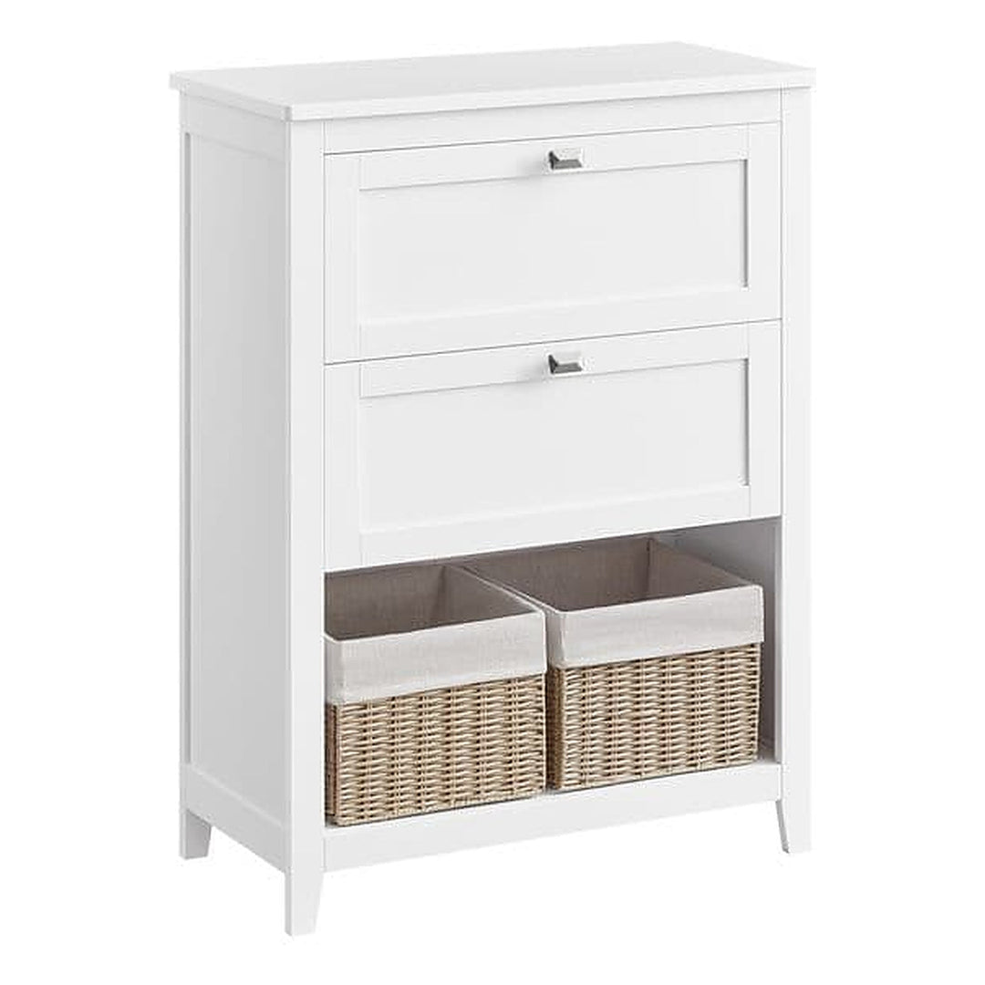 VASAGLE Badezimmer-Schrank 30 x 80 cm, Weiss