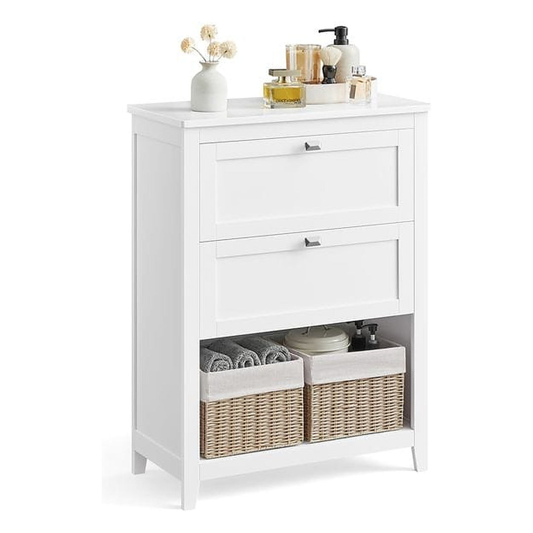 VASAGLE Badezimmer-Schrank 30 x 80 cm, Weiss