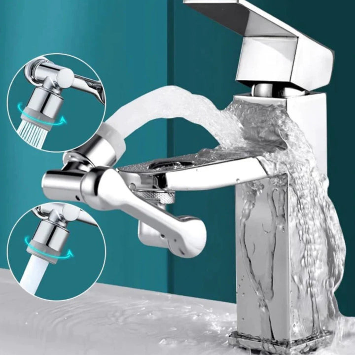 Wasserhahn-Aufsatz 1080° drehbar, Brausestrahl und Perlstrahl umschaltbar