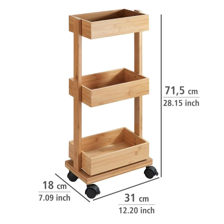 Wenko Badezimmerregal Tortona, Masse: 71.5 x 31 x 18 cm