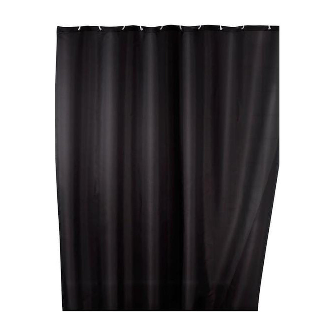 Wenko Duschvorhang Anti-Schimmel 180 x 200 cm, Schwarz