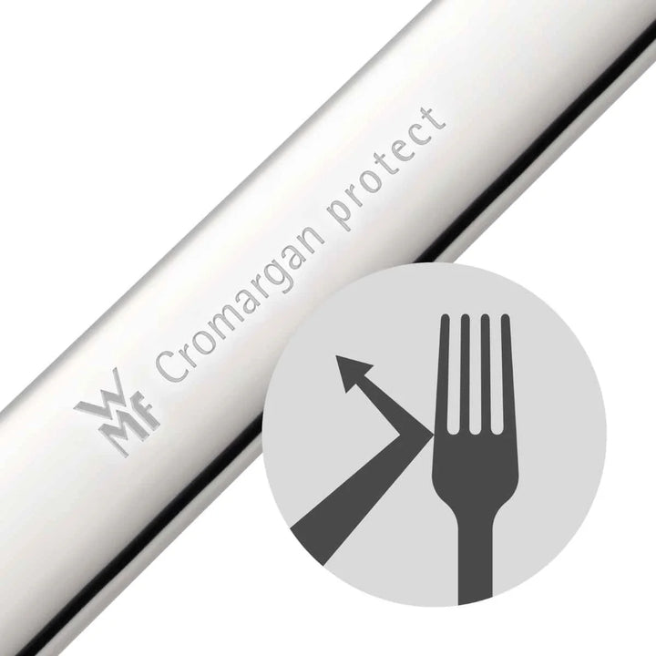 Set de couverts WMF Flame plus 30 pièces, détail de la gravure sur le manche