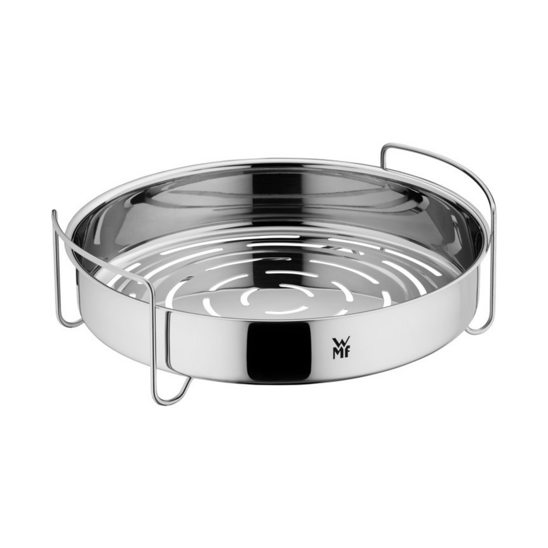 WMF Dampfgarer Vitalis 28 cm Siebeinsatz aus Edelstahl für gleichmässiges Dampfgaren von Gemüse, Fisch und Fleisch