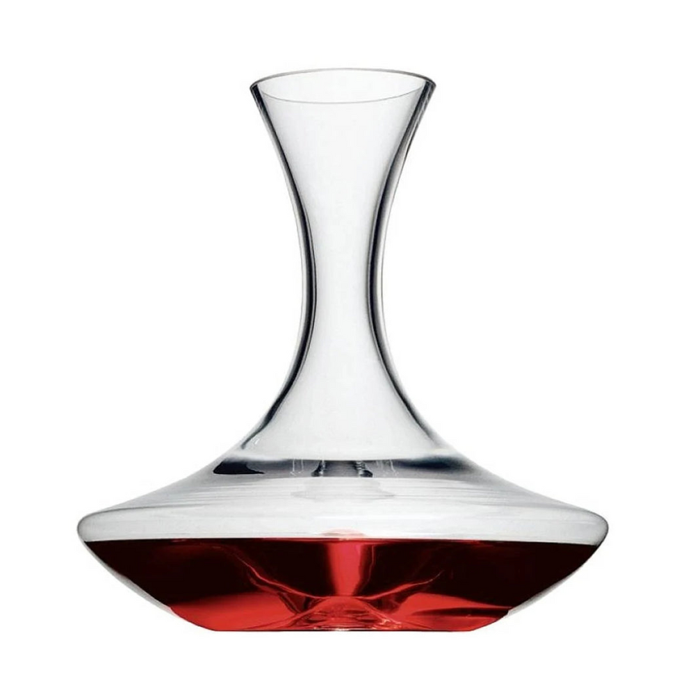 WMF Dekanter mit Rotwein gefüllt bauchige Form für optimale Belüftung