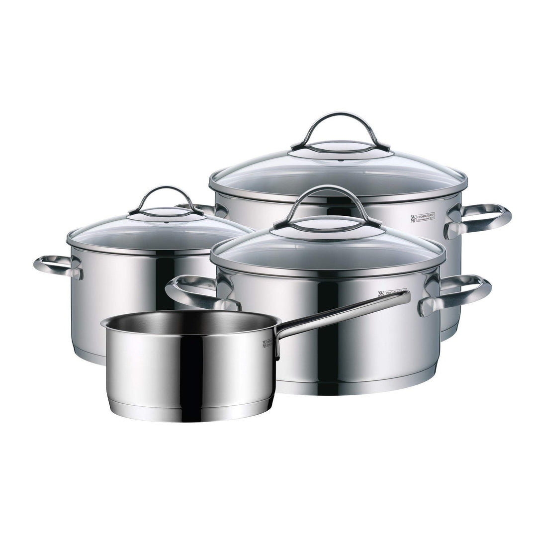 Batterie de casseroles WMF Provence Plus, 4 pièces, avec couvercles en verre