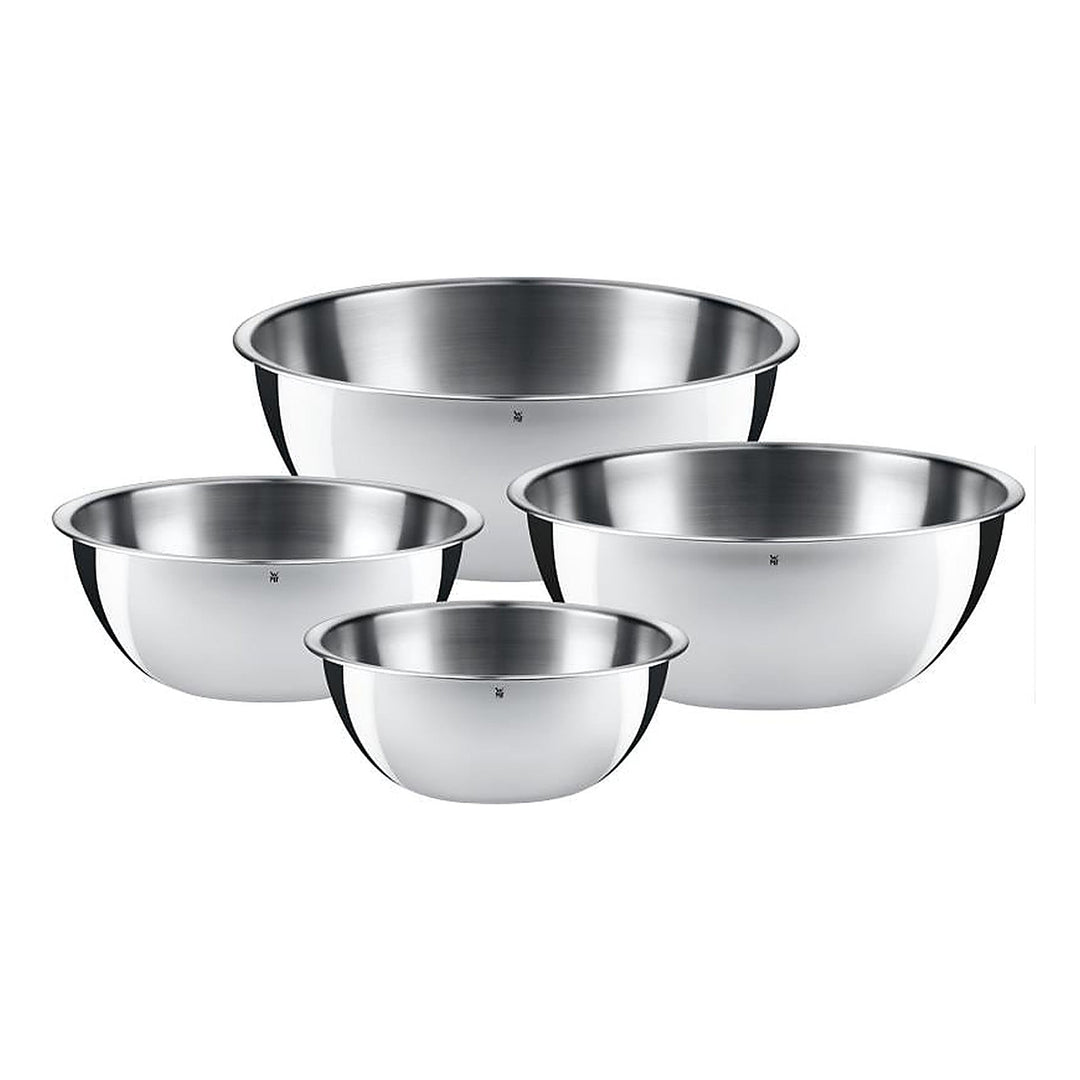 WMF Rührschüssel-Set Gourmet 1 l/1.5 l/2.5 l/3.5 l, Silber