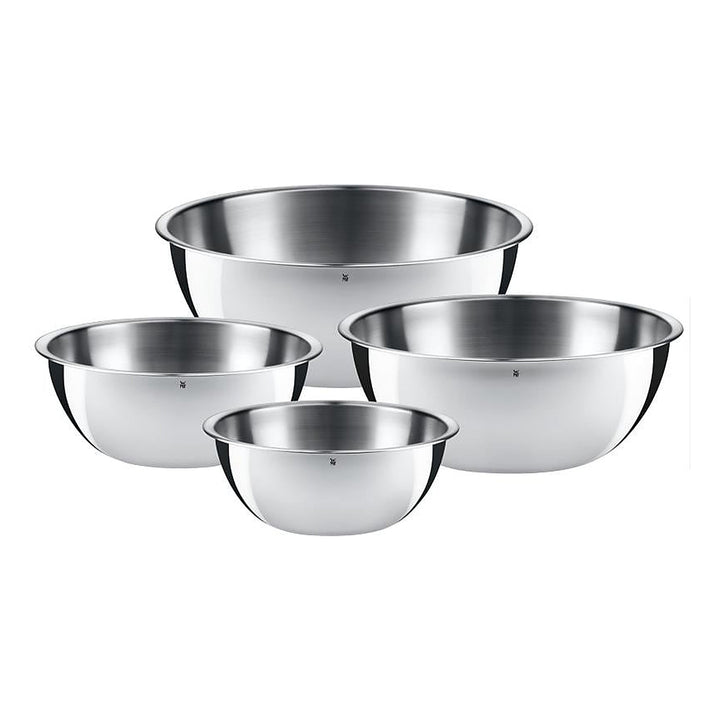 WMF Rührschüssel-Set Gourmet 1 l/1.5 l/2.5 l/3.5 l, Silber