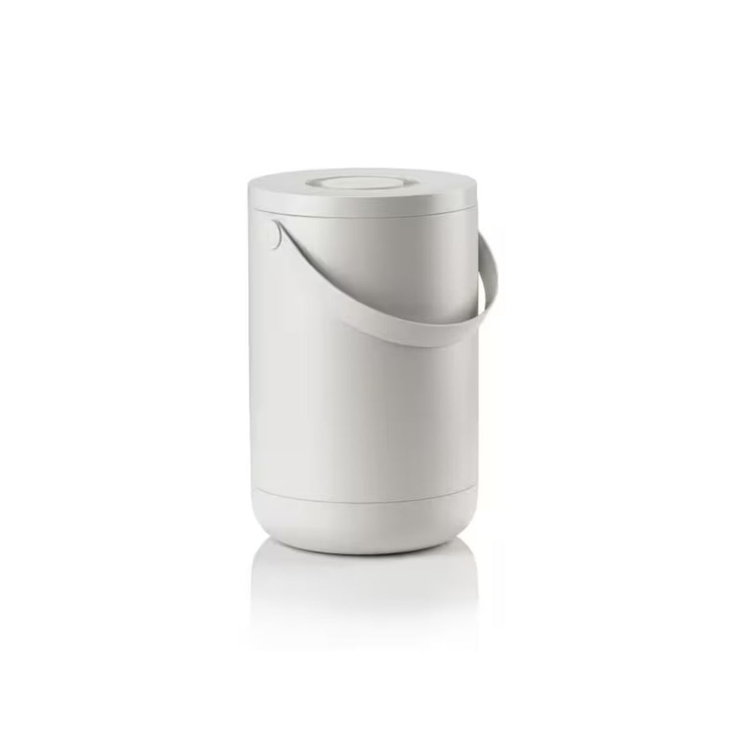 Produktfoto Zone Denmark Circular Abfalleimer in Grau – rundes Design mit verschliessbarem Deckel