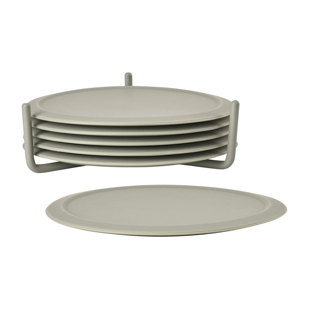 Zone Denmark Glasuntersetzer Singles 6er-Set, Mud