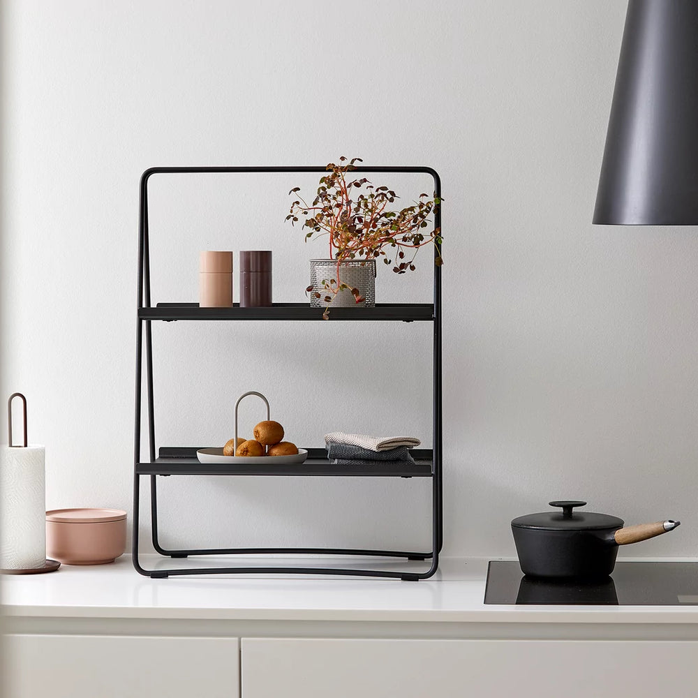 Zone Denmark Regal A-Table 58 cm, Schwarz, auf der Küchenarbeitsfläche